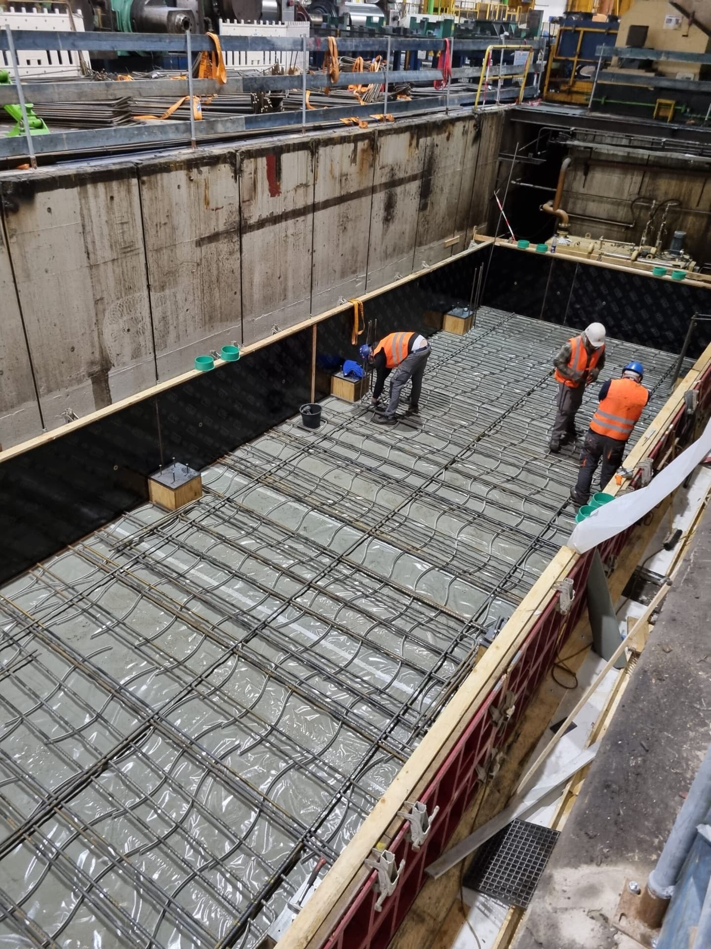 Rohbauarbeiten auf der Baustelle
